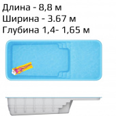 Композитный Бассейн Бордо Атолл