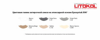Эпоксидная затирочная смесь EPOXYSTUK X90 (5 кг.)