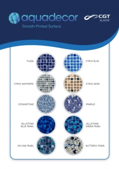 Пленка ПВХ CGT Alkor AQUADECOR PF4000 Jellistone Blue Pear 1,5 мм 25х1,65 м
