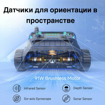 Автоматический донный очиститель WYBOT S2 беспроводной (упр. ч/з Bluetooth) (WY210C)