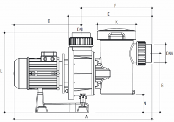 Насос с префильтром 144 м3/ч Gemas Flooder Flo 1250T 9,2 кВт 380 В (0111FLO125)