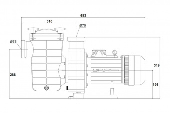 Насос с префильтром 44м3/ч Glong FCP-A Н=10 3,0кВт 400В (FCP-3000AT)