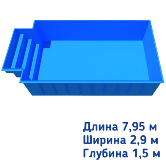 Полипропиленовый бассейн Неаполь серии Classic 2